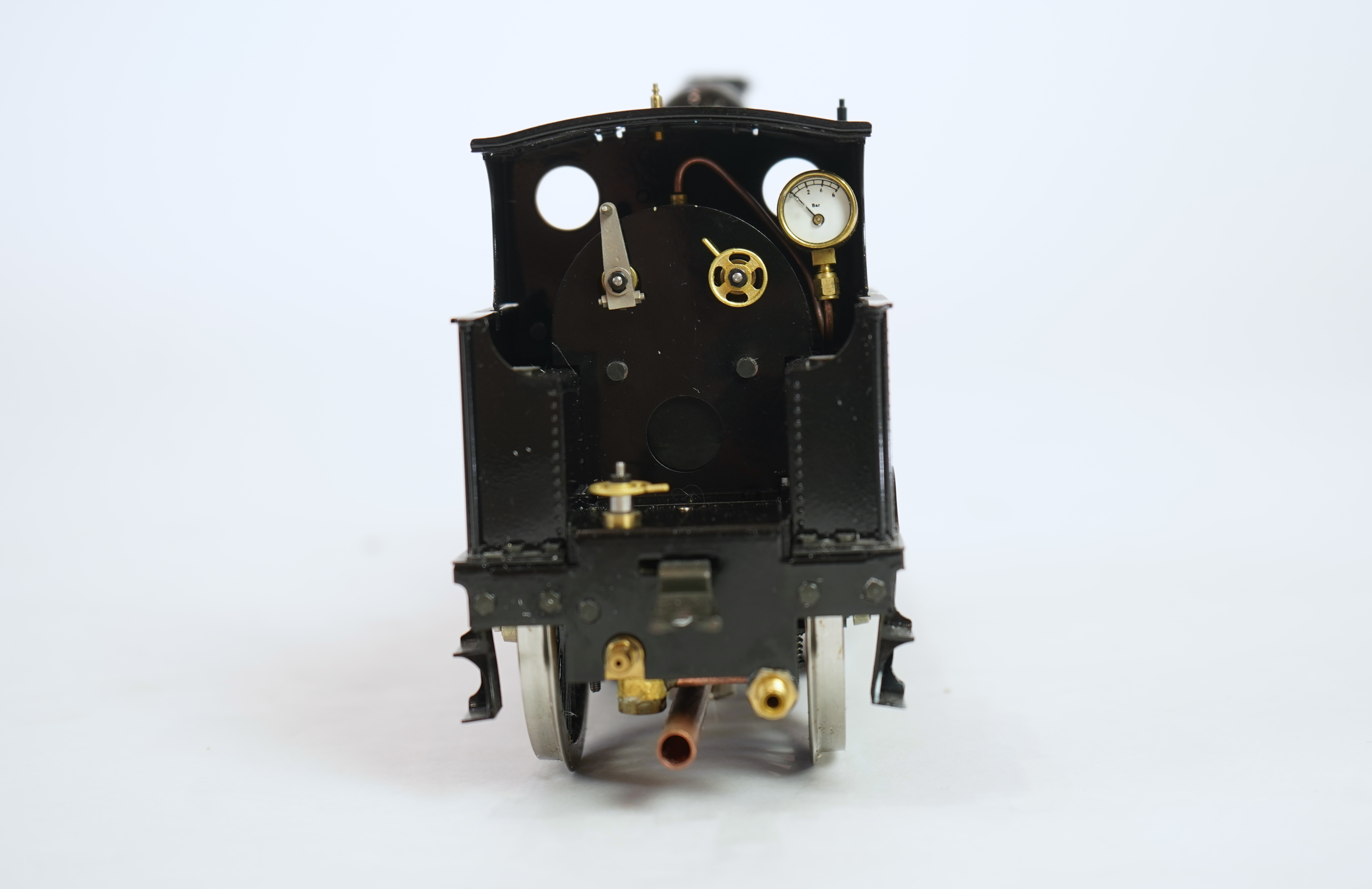 A Gauge One Aster Hobbies live steam LMS Precedent Class, 2-4-0 tender locomotive, in the final unlined black livery as Snowdon 5001, with spirit fired working two cylinder motion.